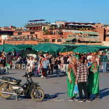 Main square Jemaa el-Fnaa of the Marrakesh Medina, which is among the first entries of the UNESCO list of intangible cultural heritage